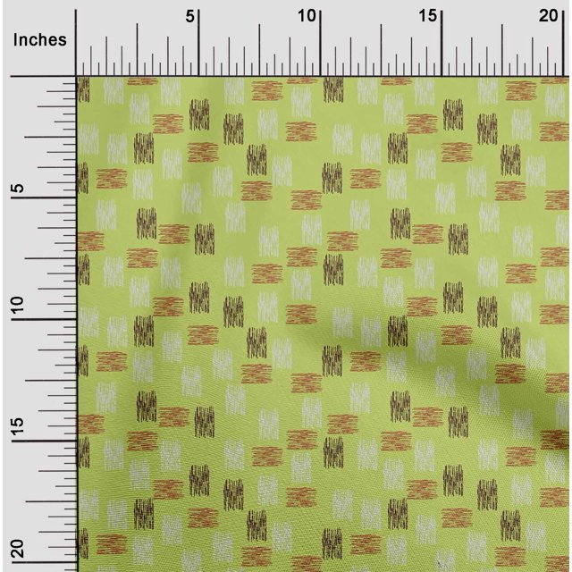 oneOone Georgette Viscose Fabric Brush Stroke Ikat Print Fabric BTY 42 Inch Wide