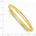 thumbnail image 2 of 14k Yellow Gold 4.75mm Hinged Bangle Bracelet, 2 of 6