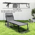 thumbnail image 3 of Outsunny Folding Lounge Chair, Reclining Tanning Chair with Adjustable Back, 3 of 10