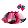 thumbnail image 1 of MIASHUI Jupe Tutu Fille Fête Jupes de Ballet pour Enfants Filles Ensemble Bandeau, Rose, 2-4 Ans, 1 of 3