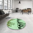 thumbnail image 4 of Ahgly Company Tapis de Zone Carré Vert Transitionnel Lavable en Machine, 7 Pieds Carré, 4 of 7