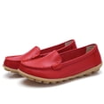 thumbnail image 4 of Dakaela Mocassins pour Femmes à Enfiler, Décontractés, Conduite, Travail, Plats, Bout Rond, Chaussures de Marche, Rouges, 8,5, 4 of 6