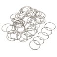 thumbnail image 1 of Unique Bargains 1.38' Dia. Detachable Binder Rings Index Snap Metal Clips, Silver Tone 50 Pack, 1 of 5