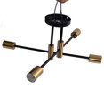 thumbnail image 2 of Wrought Iron Ceiling Lamp, Firm Easy To Assemble 4 Light Ceiling Mount Lamp  For Office For Dressing Table For Yoga Room, 2 of 8