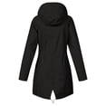 thumbnail image 4 of CEHVOM Manteau Décontracté Uni pour Femme, Extérieur, Grande Taille, à Capuche, Coupe-Vent, Ample, 4 of 4