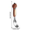 thumbnail image 2 of Stainless Steel Fork And Spoon Set 18 cm Pink Children's Tableware With Ergonomic Handle For Kids Ages 3 To 6, 2 of 7