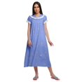 thumbnail image 1 of Moomaya Robe de Nuit à Manches Courtes Imprimée pour Femmes en Coton, 1 of 5