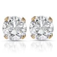 thumbnail image 1 of Puces en Diamant Naturel Rond Taille Brillant 1 Ct TW en Or Jaune 14 K, 1 of 3