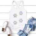thumbnail image 4 of CEHVOM Women‘s Casual Solid Color Round Neck Colorful Sequin Printed Vest Top, 4 of 4