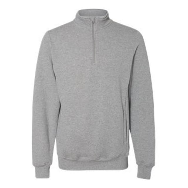 Dri Power Quarter-Zip Cadet Collar Sweatshirt, Oxford - 2XL