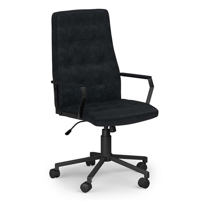 Foley Swivel Adjustable Executive Computer Office Chair in Distressed Blue