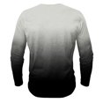 thumbnail image 4 of Men's Printing Button Casual Long Sleeve Round-Neck Blouses Shirts RXIRUCGD Gris, Taille: 2TG, 4 of 4