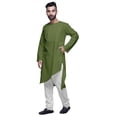 thumbnail image 4 of Atasi Kurta-Formen Indiens en Coton Uni à Manches Longues Ethniques pour Garçons, 4 of 5