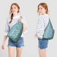 thumbnail image 3 of Cute Cartoon Shark Sling Backpack - Playful Underwater Shark Pattern, Lightweight & Durable (Marine Life Lover Gift), 3 of 4