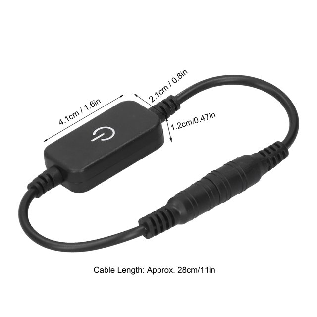 LED Tactile Gradateur - 2pcs Gradation sur Interrupteur de Commande pour DC 12V-24V Lumière de Bande de Couleur Unique