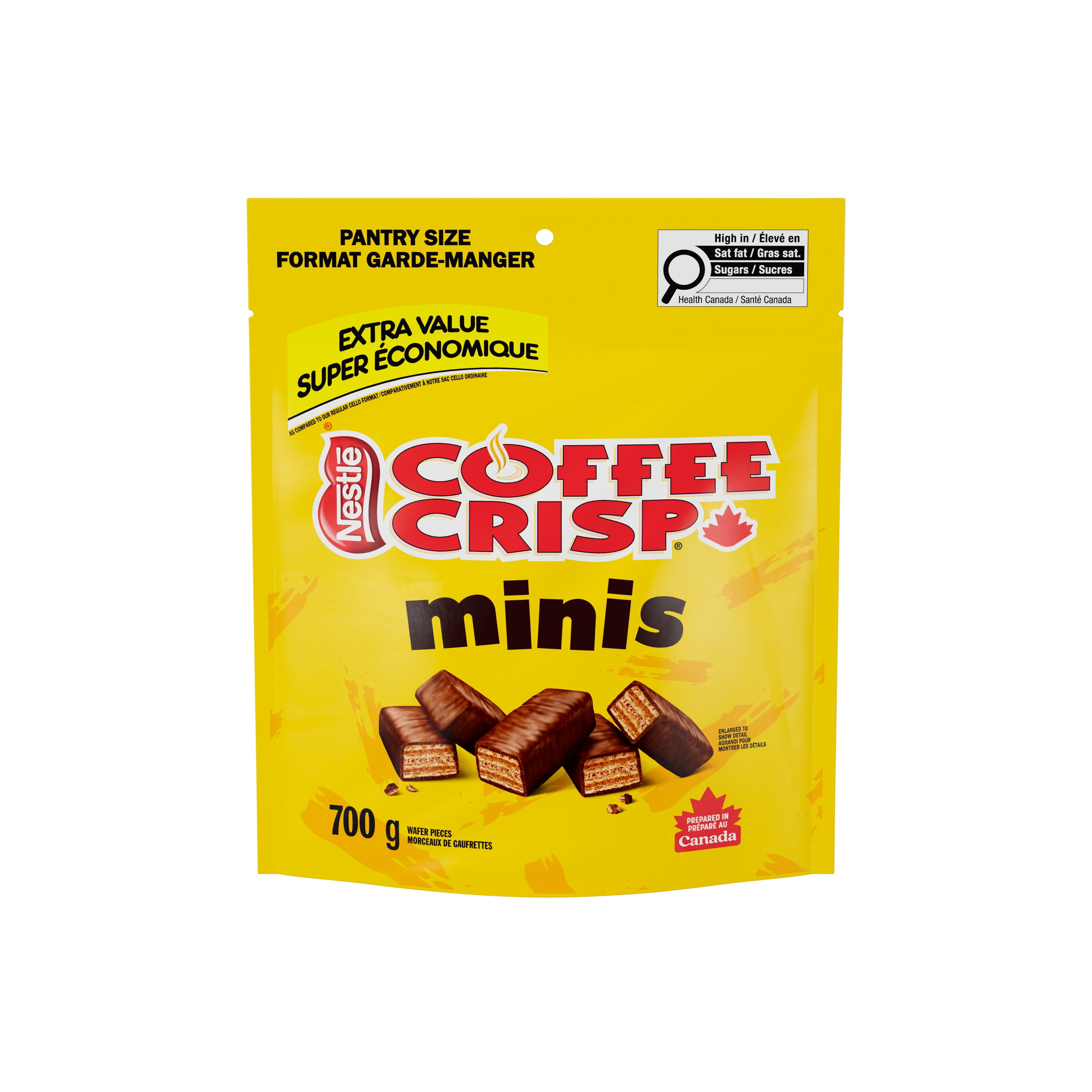 COFFEE CRISP Minis, Crispy Wafers & Coffee Crème In A Chocolatey Coating, Extra Value Size