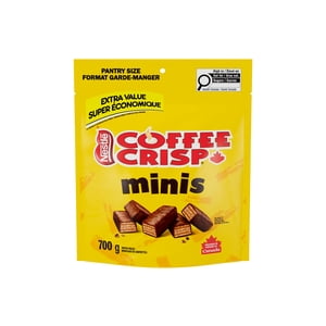 COFFEE CRISP Minis, Crispy Wafers & Coffee Crème In A Chocolatey Coating, Extra Value Size