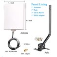 thumbnail image 5 of Outdoor Dual-Band WiFi Antenna Kit - 2.4GHz/5GHz Directional Panel with 16ft Cable, 5 of 5