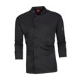 thumbnail image 4 of Bunblic Chef Coat Breathable Long Sleeve for Kitchen Work Uniform Food Service Hotel XL, 4 of 8