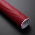 thumbnail image 4 of Miangastore 3D Carbon Fiber Wrap Roll DIY Sticker for Car Auto Vehicle Decor 30x127cm (Red), 4 of 8