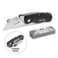 thumbnail image 1 of Swiss Tech Aluminum Folding Utility Knife with 10 Blades,Quick Release Mechanism, 1 of 8