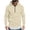 Beige#zipper hoodies for men, variant on LMKIHUSA Mens Quarter Zip Hoodie Long Sleeve Solid Color Sweatshirts Casual Loose Drawstring Comfy Pullovers with Pockets Red,L