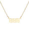thumbnail image 2 of Jusqu'à 65 % de Rabais SMihono Colliers pour Femmes Couple Mode Classique Collier Numéro en Or Accessoires Collier Pendentif Clavicule, 2 of 2