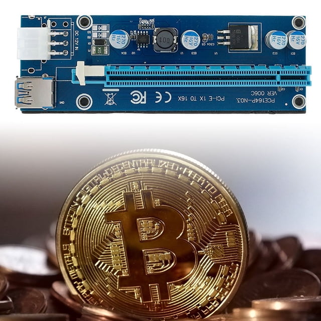 AMERTEER PCI-E 1x à 16x Câble de Carte Adaptateur Riser USB3.0 Power