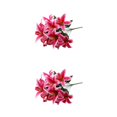 thumbnail image 2 of Ruiboury Indoor Or Outdoor Faux Flowers With Long-lasting Durability Realistic Appearance deep pink 2Set, 2 of 6