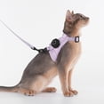 thumbnail image 1 of Escape Proof Reflective Cat Harness and Leash Set with GPS Tracker Pouch for Small Cats, 1 of 8