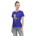 thumbnail image 4 of T-Shirt Basique à Manches Courtes pour Femmes Sailor Moon Lièvre Lunaire, 4 of 6