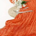 thumbnail image 4 of Semi-Sheer Gauze Table Runner Tablecloth Cheesecloth Dining Wedding Party Decor, 4 of 9