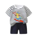 thumbnail image 2 of TopLLC Ensembles de Blouses et Chemises à Manches Courtes à Col Rond Bébé Été Garçon Mignon Imprimé Col Rond Manches Courtes Ensemble de Shorts Blouse Femme, 2 of 3