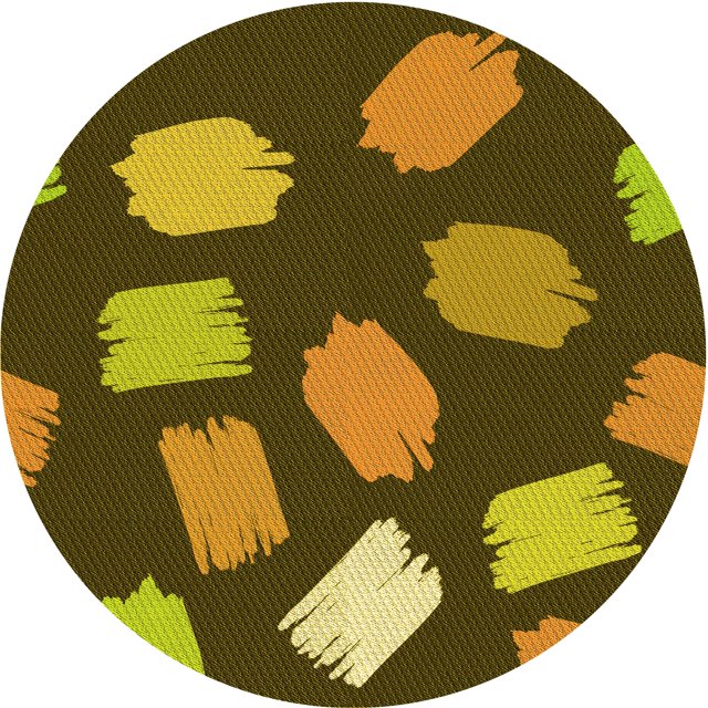 Ahgly Company Tapis d'Intérieur Lavable à la Machine, Carré, Transitionnel, Brun, Tapis de Zone, 3 Pieds Carré
