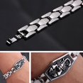 thumbnail image 2 of POINTERTECK Fashion Men Stainless Steel Scorpion Motorcycle Chain Bangle Bracelet Wristband, 2 of 5