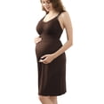 thumbnail image 1 of QJUHUNG Knee-Length Elegant Shirred Cami Nursing Dress - Detachable Design for Easy Breastfeeding  High Stretch Nylon Fabric  Machine Washable  Solid Color  Regular Fit  All-Season Wear, 1 of 7