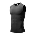 thumbnail image 5 of BADHUB Men's Quick Dry Athletic Tank Tops Compression Running High Stretch Sleeveless T Shirt Workout Performance Cut Off Tee Shirt Black XL, 5 of 5