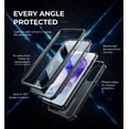 thumbnail image 4 of Dexnor for Samsung Galaxy A35 5G Case, [2 Front Frame] [Bulit-in Slide Camera Cover & Kickstand] Heavy Duty Military Grade Protection Shockproof Phone Case with Screen Protector, 6.6 inch Black, 4 of 7