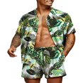 thumbnail image 1 of Stylish Matching Set  Men‘s Printed Shirt and Shorts for Hawaii, 1 of 9