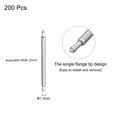 thumbnail image 2 of Unique Bargains 21mm Watch Band Pin 1.3mm Dia Stainless Steel Single Flanged End Spring Bar Pins 200 Pack, 2 of 5