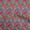 thumbnail image 1 of oneOone Georgette Viscose Light Red Fabric Abstracts Fabric For Sewing Printed Craft Fabric By The Yard 42 Inch Wide, 1 of 5