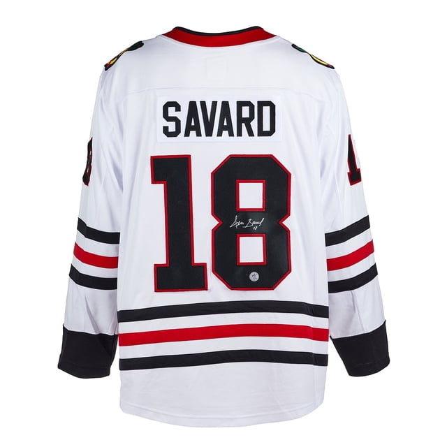 Denis Savard Signed Chicago Blackhawks White Fanatics Breakaway Jersey