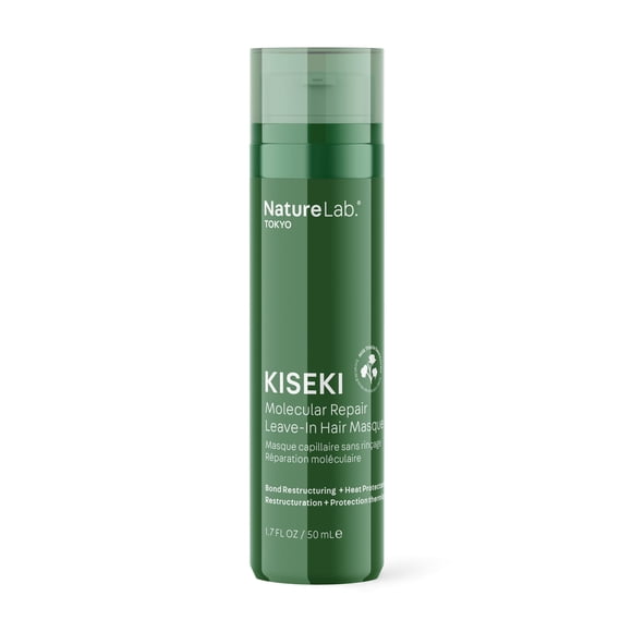 NATURELAB. TOKYO Kiseki Molecular Repair Leave-In Hair Masque: Restores Damaged Hair with Plant Peptide Complex, Repairs Heat & Chemical Damage, Boos