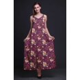 thumbnail image 2 of Bimba Robe Longue pour Femmes en Rayonne à Imprimé Floral Chic Bohème d'Été Maxi de Plage - X-Grand, 2 of 4