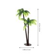 thumbnail image 2 of SHISUYAN 3Pcs Plastic Coconut Tree Miniature Plant Pots Bonsai Craft Micro Landscape DIY Decor, 2 of 8
