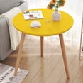 thumbnail image 1 of Table d'Appoint Ronde Moderne Détachable pour Chambre, Balcon, Salon, Table d'Accent Portable pour Café et Livres, Meuble Compact au Design Robuste à Trois Pieds, 1 of 9
