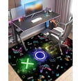 thumbnail image 2 of Gamer Rug for Boys Room Gaming Decor, Gaming Area Rug for Boys Room, Game Carpet with Non-Slip Backing Machine Washable 5'x7', Gamer Bedroom Decor, 2 of 5
