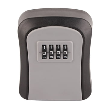 Boîte à Serrure Murale, Boîte à Serrure à Combinaison Étanche à 4 Chiffres avec 5 Clés, Capacité de Clé, Coffre-Fort de Sécurité, Boîte de Rangement à Serrure pour Intérieur, Extérieur, Garage, Jardin, Magasin