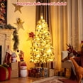 thumbnail image 2 of Costway 5FT Pre-Lit Hinged Christmas Tree Snow Flocked w/9 Modes Remote Control Lights, 2 of 10