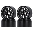 thumbnail image 1 of Graflsoa DRM127B 2.2" Aluminum Alloy Climbing Car Wheel Rims, 8-Hole Design, Black, Set of 4, 1 of 6